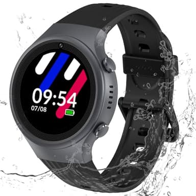 PTHTECHUS 4G Reloj Inteligente Niño, Smartwatch niños con GPS y Llamadas, Reloj para Niño con SOS, Chat, Videollamada, IP68, Modo Clase, Podómetro, Reloj Inteligente Niños y Niñas Regalo 4-12 Años