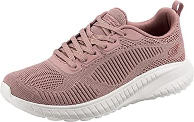 Skechers Bobs Squad Chaos Face Off, Zapatillas de Deporte Mujer, Blush Engineered Knit, 39 EU