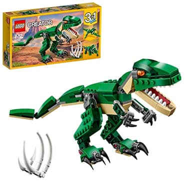 LEGO 31058 Creator 3en1 Grandes dinosaurios, Set de Construcción, T-Rex, Pterodáctilo y Triceratops, Animales de Juguete para Niños Entre 7 y 12 Años