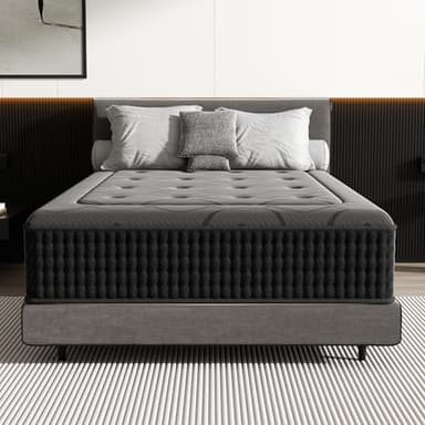 DEWINNER Colchon 90 x 190 | Altura 30 cm | Colchón Viscoelástico | Muelles Ensacados Individuales | Firmeza Media | Transpirable, Antideslizante y Antiácaros