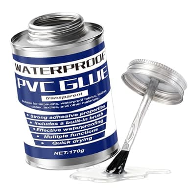 AllisWay Pegamento Pvc, Pegamento Neopreno, pegamento Fuerte Para Lona de Pvc Suave para Lonas de Camiones, Cubiertas de Barcos, Iendas de Campaña, Botes Inflables,167g