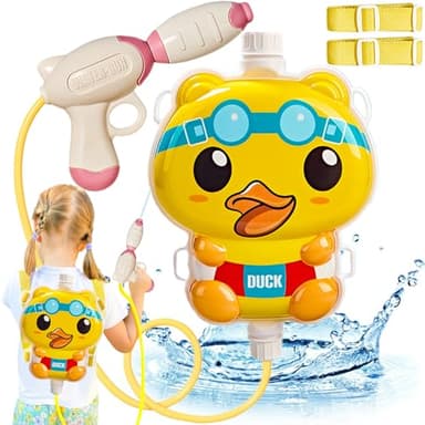 Yueser Pistola de Agua, 1200ml Mochila Pistola Agua Pequeña Potente Juegos de Agua para Niños Exterior Niña