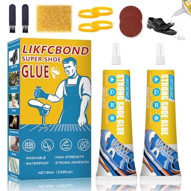 LIKFCBOND Pegamento para Zapatos, 120ml Fuerte para Zapatos, Pegamento Profesional para Reparación de Zapatos, Adhesivo Universal para Todo Tipo de Suelas de Zapatos
