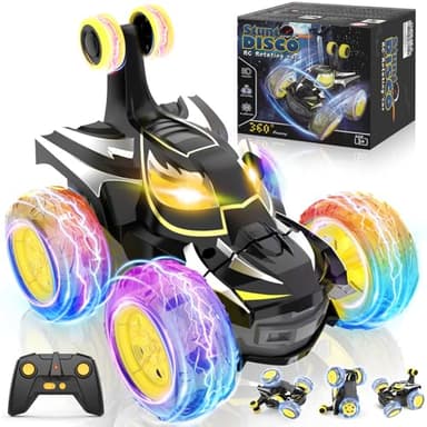 Coche Teledirigido para Niños 3 4 5 6 7 8 9 10 Años, 2.4Ghz Radiocontrol Monster Truck con Luces Remote Control Car, 360° Acrobacia Bat RC Coches Juguetes Regalo Cumpleaños Navidad Juegos Infantiles