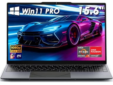 Kayoote Win 11 pro Ordenador Portátil 16GB RAM DDR4 1TB SSD 15,6 Pulgadas FHD Ryzen 7 5700U Procesador Laptop con USB 3.0 WiFi Bluetooth 5.0 reconocimiento de Huellas Dactilares teclado retroiluminado