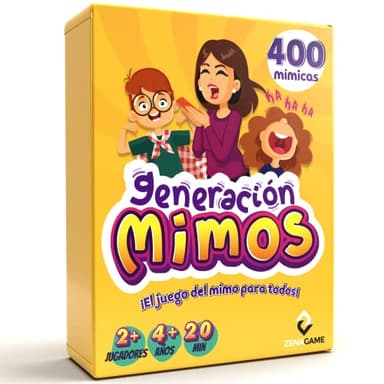 ZENAGAME Juego de Mesa Familiar - Juego de Mímicas - Regalo Original Marca Juego de Gestos para Todos Adultos y niños a Partir de 4 años