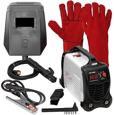 LINEA Soldador Inverter profesional 300A, Maquina de Soldar Electrodo, con GUANTES DE SOLDAR, Soldador Electrodo, Grupo de Soldar IGBT, Soldadora Inverter Soldadura TIG, GUANTES DE SOLDAR