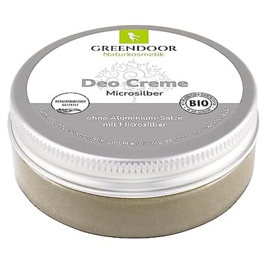 GREENDOOR Desodorante en crema Micro-Plata Triple Protección Vegana Extra Fuerte 50 ml sin olor a sudor, aluminio, alcohol, sin experimentación animal, probado