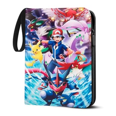 LYAILOOGXL Álbum de cartas para Pokemon, álbum de 400 tarjetas para Pokémon para coleccionar e intercambiar, material de poliuretano con superficie impermeable