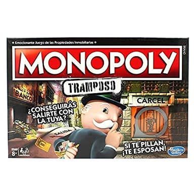 Hasbro Gaming Monopoly Tramposo (Versión Española) Juego de Mesa Familiar y para Jugar con Amigos, Juguete de 2 a 6 Jugadores, Regalo para Niños y Niñas de 8 Años o Más y Familia