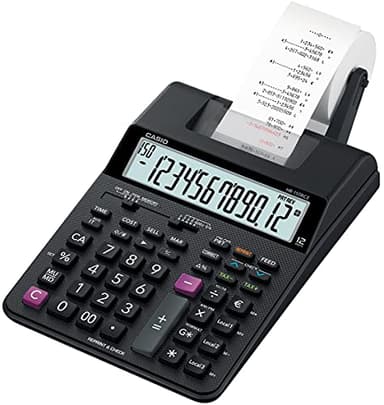 Casio, HR-150RCE, Calculadora impresora, 6,5 x 16,5 x 29,5 cm, color negro