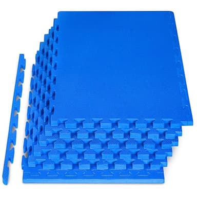 ProsourceFit Extra Thick Puzzle Exercise Mat ¾” and 1", EVA Foam Interlocking Tiles for Protective, Cushioned Workout Flooring for Home and Gym Equipment