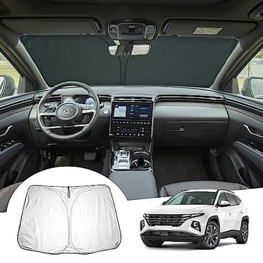 GAFAT Hyunda-i Tucson 2015-2024 2025 Parasol para Parabrisas Delantero Interior, Tucson 2023 2022 Protección UV, Enfriamiento, para Tucson NX4 TL