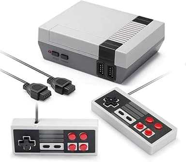 Mini consola de juegos retro de edición clásica, salida AV Plug & Play, minijuegos clásicos, 620 juegos integrados con 2 controladores clásicos, elección de regalos de cumpleaños para niños y adultos