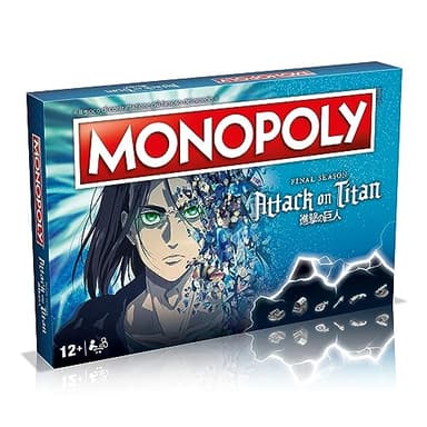 Winning Moves Monopoly Attack on Titan - Juego de mesa para 2 a 6 personas, a partir de 12 años