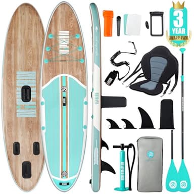 Niphean Tabla Paddle Surf Hinchable para Adultos con Todos los Accesorios, 320cm Paddle Surf Hinchable para Todos los Niveles, Sup Capacidad 200kg para 2 Personas, Stand up Paddle Board con Asiento
