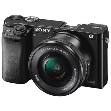 Sony A6000 - Cámara EVIL de 24 MP (pantalla de 3", estabilizador óptico, vídeo Full HD, WiFi, Sony Minolta), negro - Kit cuerpo con objetivo 16 - 50 mm con estabilizador de imagen