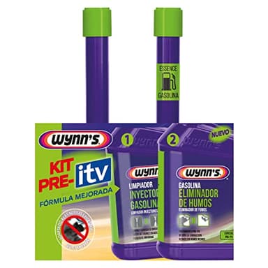 Wynn’s Pack Pre-ITV Gasolina – Tratamiento para Motor de Gasolina – Reducción de Humos y Limpieza de Inyectores – Mejora del Rendimiento y Reducción del Consumo – 2 x 325 ml