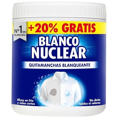 Blanco Nuclear en Polvo Quitamanchas Blanqueante – 450 + 100 gr