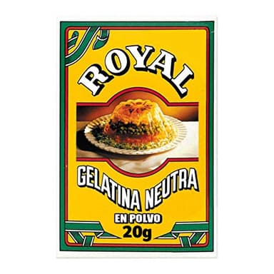 Royal Gelatina Neutra, Preparado en Polvo, Pack 2 x 10 - 20 g