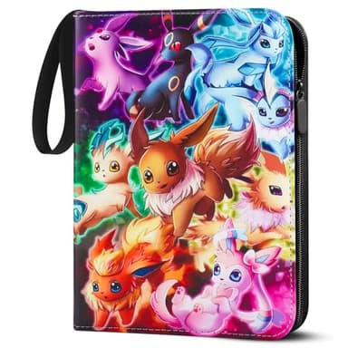 LYAILOOGXL Álbum de colección para Pokémon 900 tarjetas grandes, carpeta de colección y cuaderno para cartas de Pokémon para coleccionar e intercambiar, material PU con superficie impermeable con 50