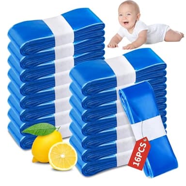 16 Piezas Recambios Cubos de Pañales, Resistencia Mejorada a los olores y Durabilidad, Fuerte compatibilidad, instalación sin complicaciones, RECAMBIOS Papelera Pañales ORIGINALES