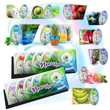 icMentol-2 paquetes a elegir, Set de 10 sabores, 1000 cápsulas bolitas de sabores para cigarrillos, Bolas aromáticas para cigarrillos, Bolas de cigarrillos de menta