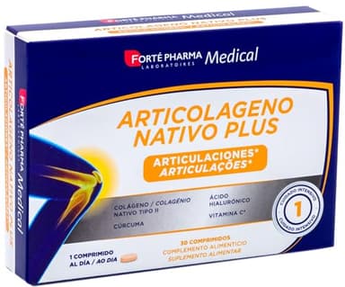 Forté Pharma Medical Articolágeno Nativo Plus Articulaciones, 30 comprimidos