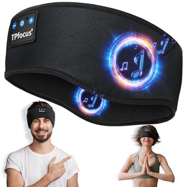 TPfocus Auriculares para Dormire ASMR Auriculares Bluetooth Regalo Hombre y Mujer Banda Deportiva Inalámbrico Recargable Bluetooth Dormire para Correr, Viajes y Relax