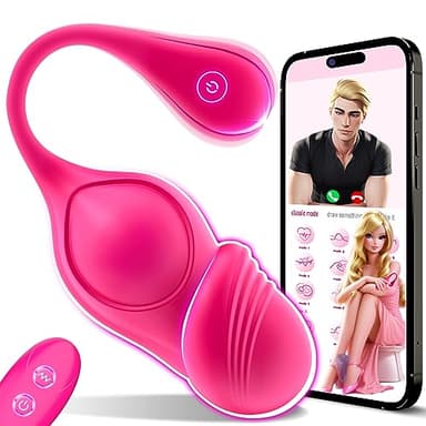 YNKING Ṽibräđorädør Clítőrîs Control Remoto App Ṽiḅrādṓr Mando Distancia Ḇòlās Cḥiṉās 9 Mòdòs Jṵgḙtḙṡ Ṣēxṵálḙs Coṋsôladorês.. Para Mújer Con Ṽibráción Húēvò Viḇrācióṉ Con Māṉdo 100% Impermeable Y Carg