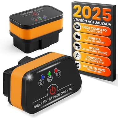 V1RAGE - Obd2 Diagnosis Coche Multimarca - Maquina Diagnosis Coche de Fallos y Errores - Obd2 Diagnosis Bluetooth 4.0 para iOS, Android y Windows - Inalambrico Mini Diagnostico Automotriz Scanner.