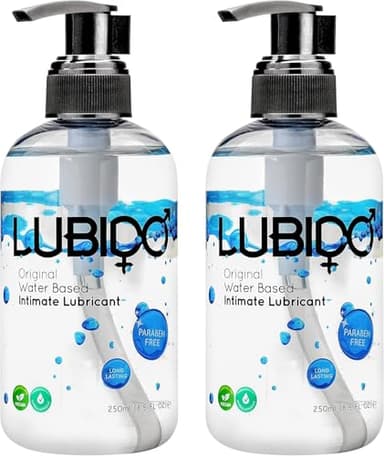 Lubido Original lubricante íntimo a base de agua, libre de parabenos - 250ml (Paquete de 2)