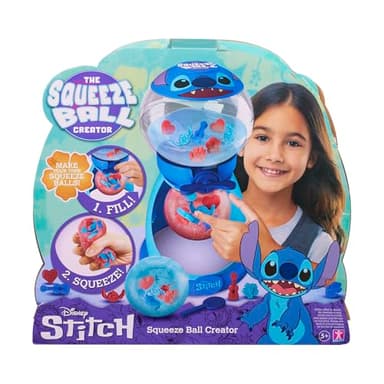 BANDAI, Squeeze Ball Maker Stitch, Multicolor CO8261, CREA tu Pelota Squeeze con figuritas de Stitch