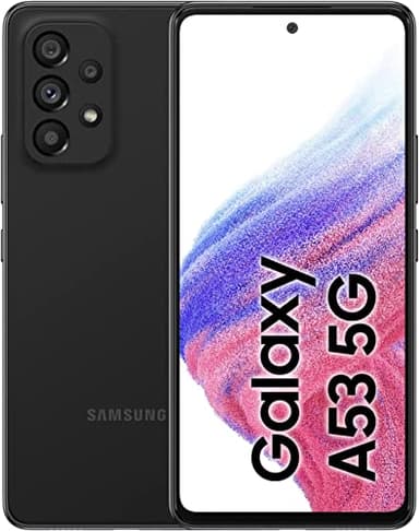 SAMSUNG A536B/DS Galaxy A53 5G, Dual, 128GB 6GB RAM, Awesome Black (Reacondicionado)