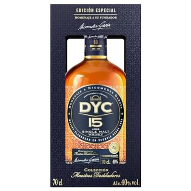 DYC 15 Años Whisky Single Malt Colección Maestros Destiladores 70cl