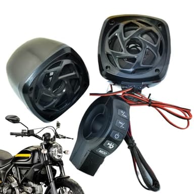 YNPQTDS Altavoces para Moto | de Altavoces con Amplificador para Motos y Vehículos,Accesorios de Conducción Versátiles y Potentes para Adultos y Adolescentes – Disfruta Música en Carretera