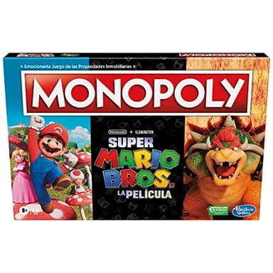 Hasbro - Juego de Mesa Monopoly basado en la película The Super Mario Bros - Incluye Token de Bowser