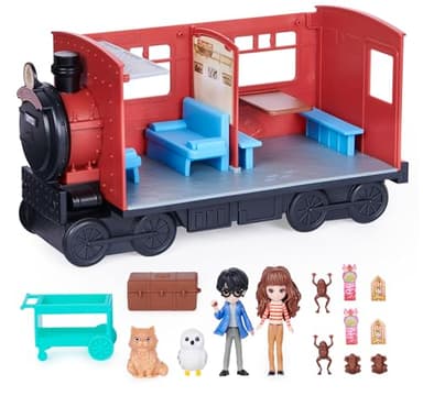 HARRY POTTER-WIZARDING WORLD - EXPRESO DE HOGWARTS HARRY POTTER - Expreso Hogwarts Magical Minis con 2 figuras y 10 accesorios - 6064928 - Juguetes Niños 6 Años +