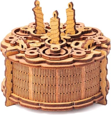 iDventure Birthday Puzzle Box - Regalo para cumpleaños Individual - Caja Secreta Japonesa - Caja misteriosa para Dinero - Puzzle 3D de Madera - Regalos Hucha Originales - Rompecabezas para Adultos