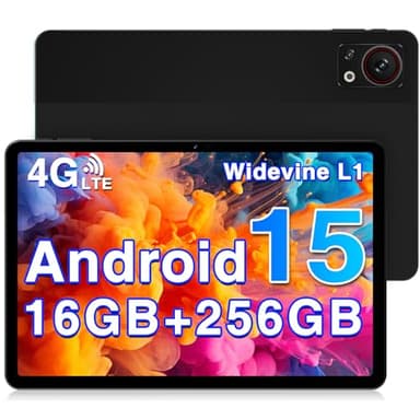 DOOGEE T30S 2025 Nuevo Android 15 Tablet 11 Pulgadas 16GB+256GB/1TB TF Octa-Core, 2.4K Display, 8580mAh, 4G-LTE Android Tablet, Bluetooth 5.0+2.4G/5G WiFi Tableta, 13MP+8MP, GPS, Tipo C, Negra