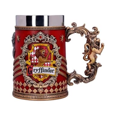 Nemesis Now Harry Potter Gryffindor Hogwarts House Collectable Tankard, Resina, Oro Rojo, 1.25 picometer