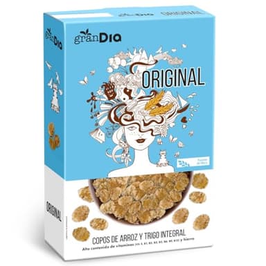 DIA GRANDIA copos de arroz y trigo integral paquete 500 gr