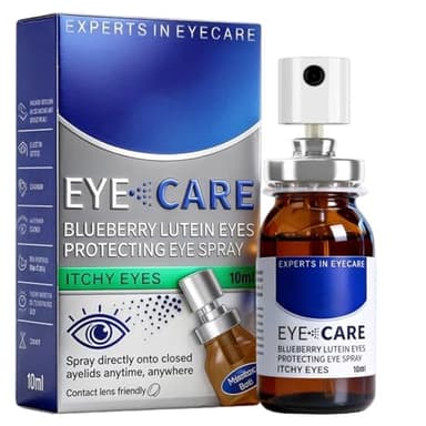 10ml Spray hidratante ocular,Lágrimas para Ojos con Ácido Hialurónico,Lagrimas artificiales ojos secos,Alivia la sequedad y la fatiga ocular, Para Usuarios de Lentes de Contacto