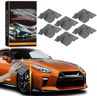 6 Piezas Nano Sparkle Cloth,Nano Magic Cloth,Paño Reparador Arañazos Coche para Elimina Arañazos y Manchas, Restaura el Brillo de la Pintura para Todo Tipo de Vehículos