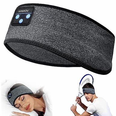 Voerou Auriculares para Dormir con Bluetooth, Diadema Deportiva con Altavoces estéreo, Regalos tecnológicos geniales para Hombres y Mujeres, Hacer Ejercicio, Correr, Yoga, Viajar