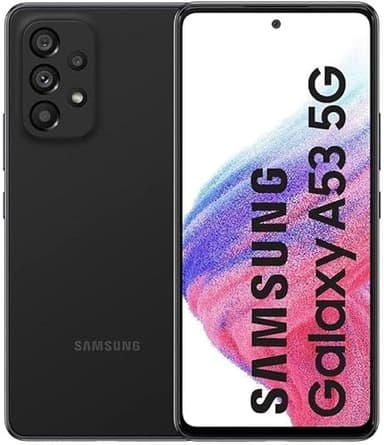 SAMSUNG Galaxy A53 5G 6 GB RAM 128GB Quad - cámara Principal 64 MPBatería: 5000mAh Pantalla: 6.5 Pulgadas móvil Negro
