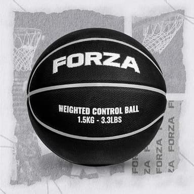 FORZA Balones de Baloncesto de Entrenamiento con Peso [Talla 7] | Mejora el regate, la Velocidad y la Fuerza - 3 Opciones de Peso: 1kg, 1,5kg, o 2kg (1kg)