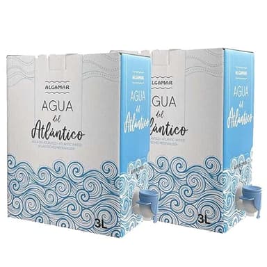 Pack Ahorro 2x3L – Agua del Océano Atlántico Algamar – Bag in Box – Total 6 Litros