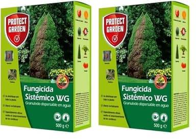 PROTECT GARDEN Fungicida sistémico Aliette WG, ideal para cesped, coníferas y cítricos (Paquete de 2)