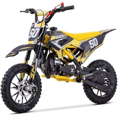 Mini Moto Cross ROAN-RXF 49CC (4.5CV), Amarilla, NIÑOS DE 5 A 10 AÑOS
